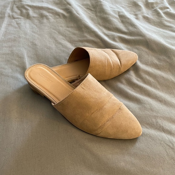 Tan Suede Mules - Picture 2 of 4
